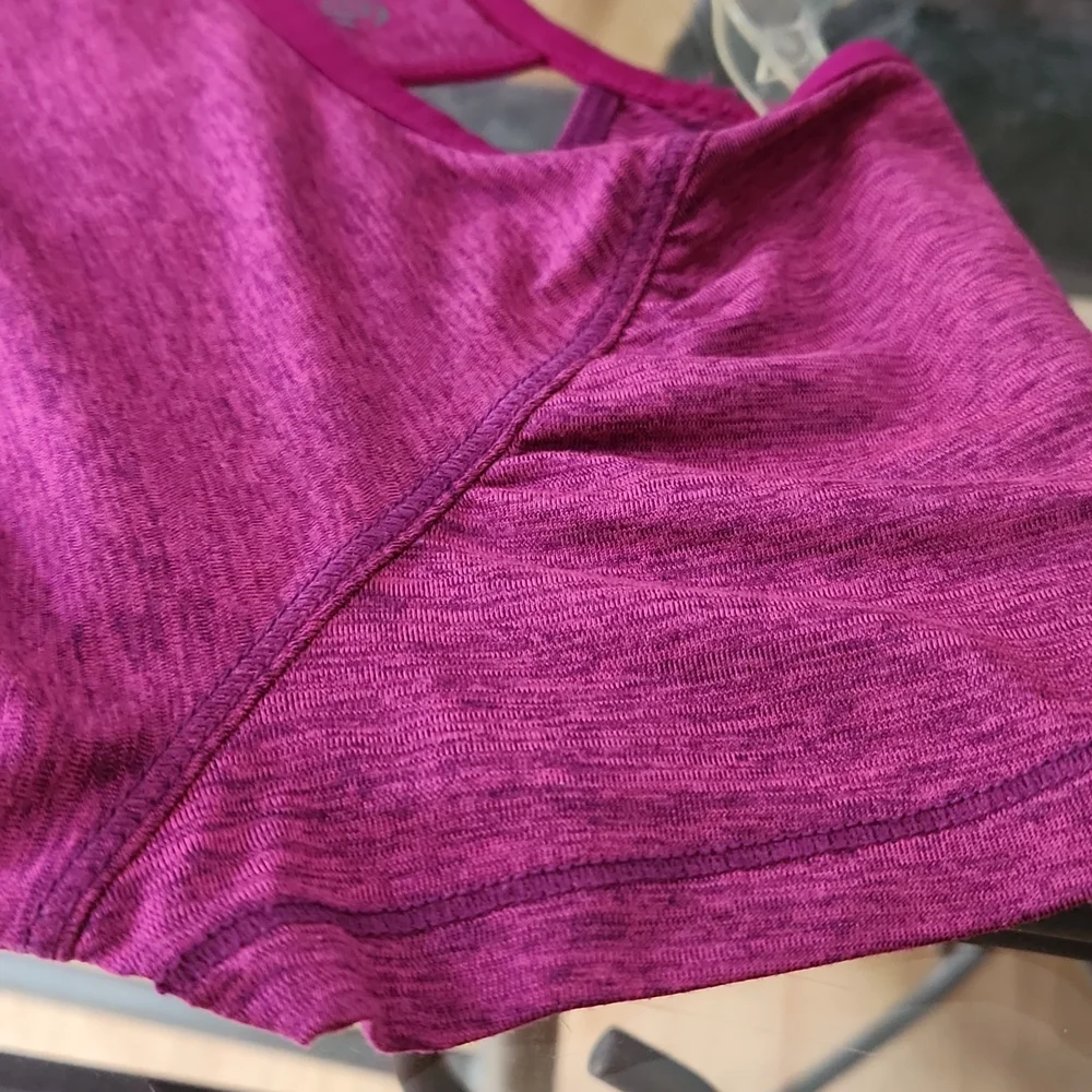 Champion, Girls, M(7-8), Raspberry, Cap Sleeves, 2 Back Openings - Picture 10 of 10